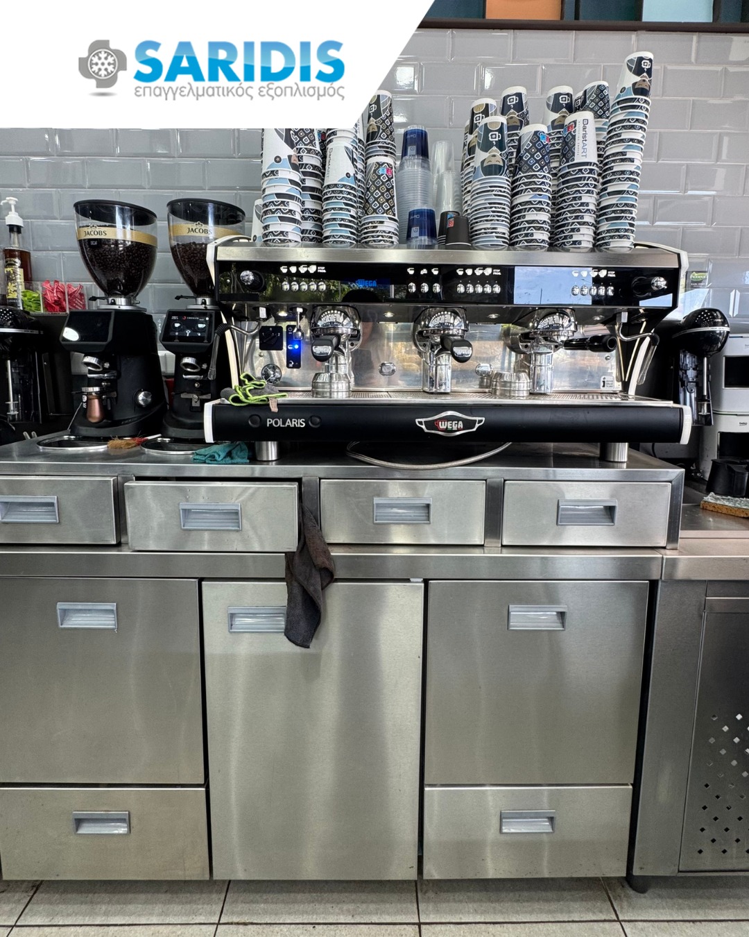 Baristart – Νέα Παραλία – εξοπλισμός SARIDIS