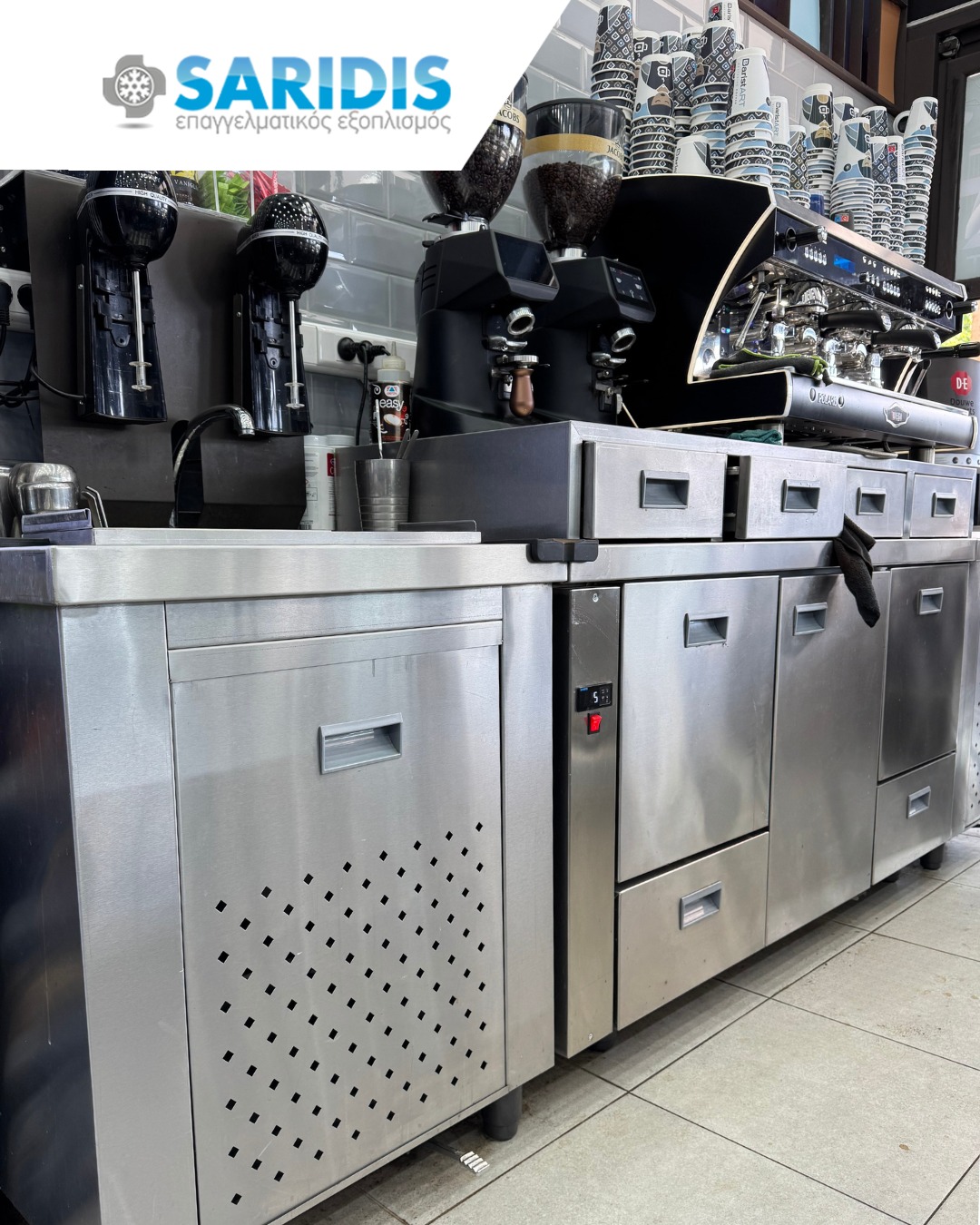 Baristart – Νέα Παραλία – εξοπλισμός SARIDIS
