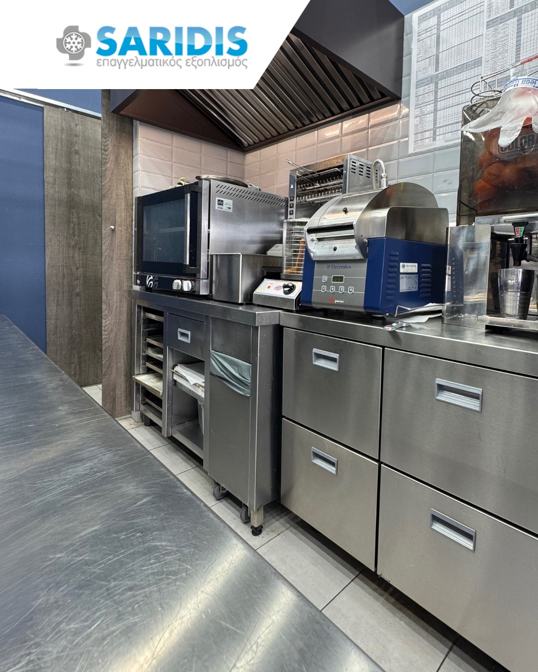 Baristart – Νέα Παραλία – εξοπλισμός SARIDIS