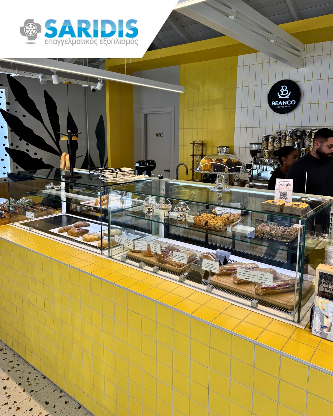 Beanco Coffee Shop – Καλλικράτεια Χαλκιδικής – εξοπλισμός SARIDIS