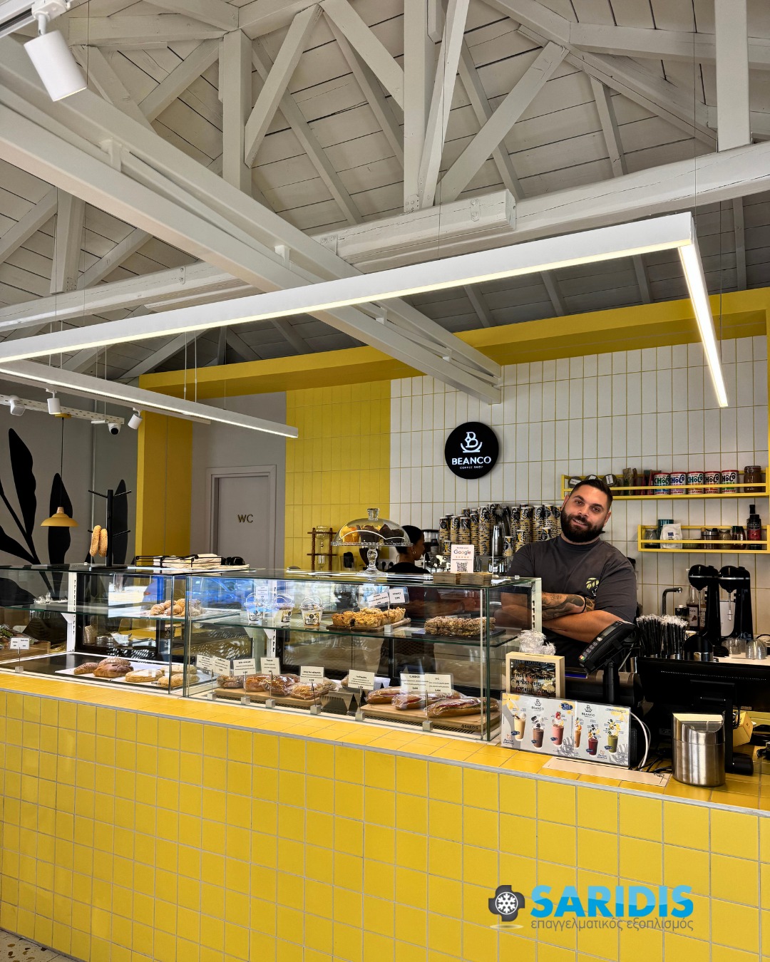 Beanco Coffee Shop – Καλλικράτεια Χαλκιδικής – εξοπλισμός SARIDIS