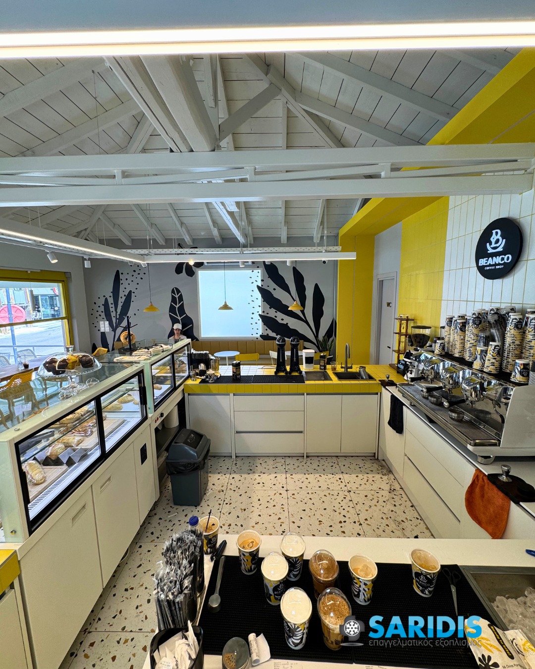 Beanco Coffee Shop – Καλλικράτεια Χαλκιδικής – εξοπλισμός SARIDIS