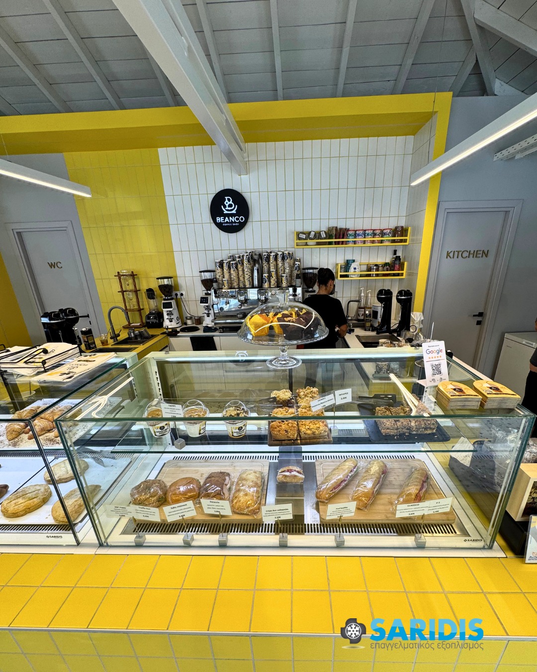 Beanco Coffee Shop – Καλλικράτεια Χαλκιδικής – εξοπλισμός SARIDIS