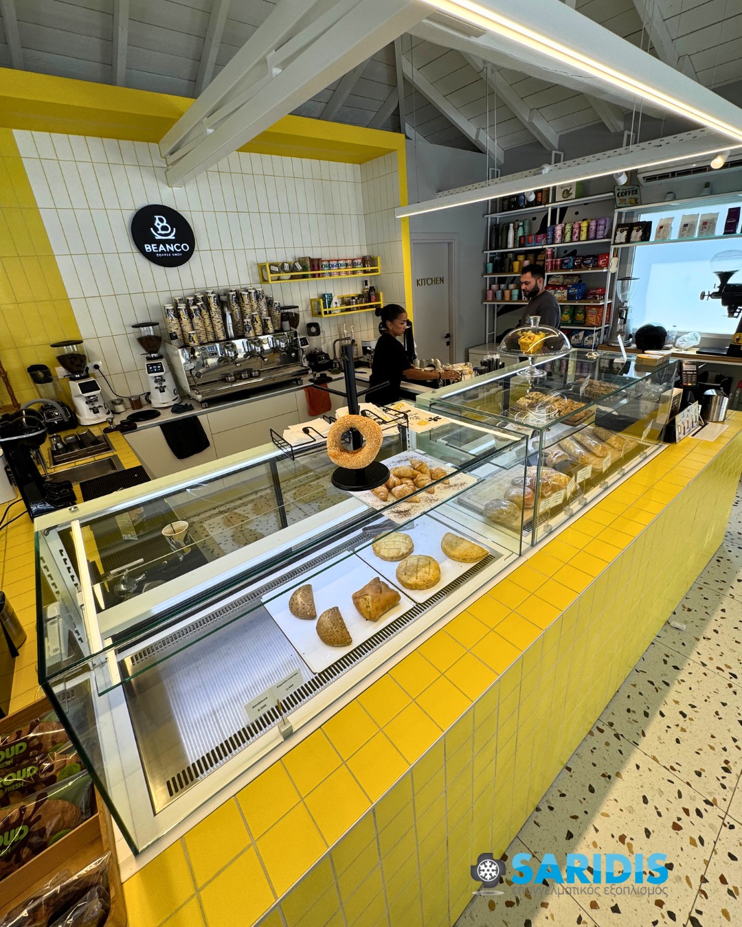 Beanco Coffee Shop – Καλλικράτεια Χαλκιδικής – εξοπλισμός SARIDIS