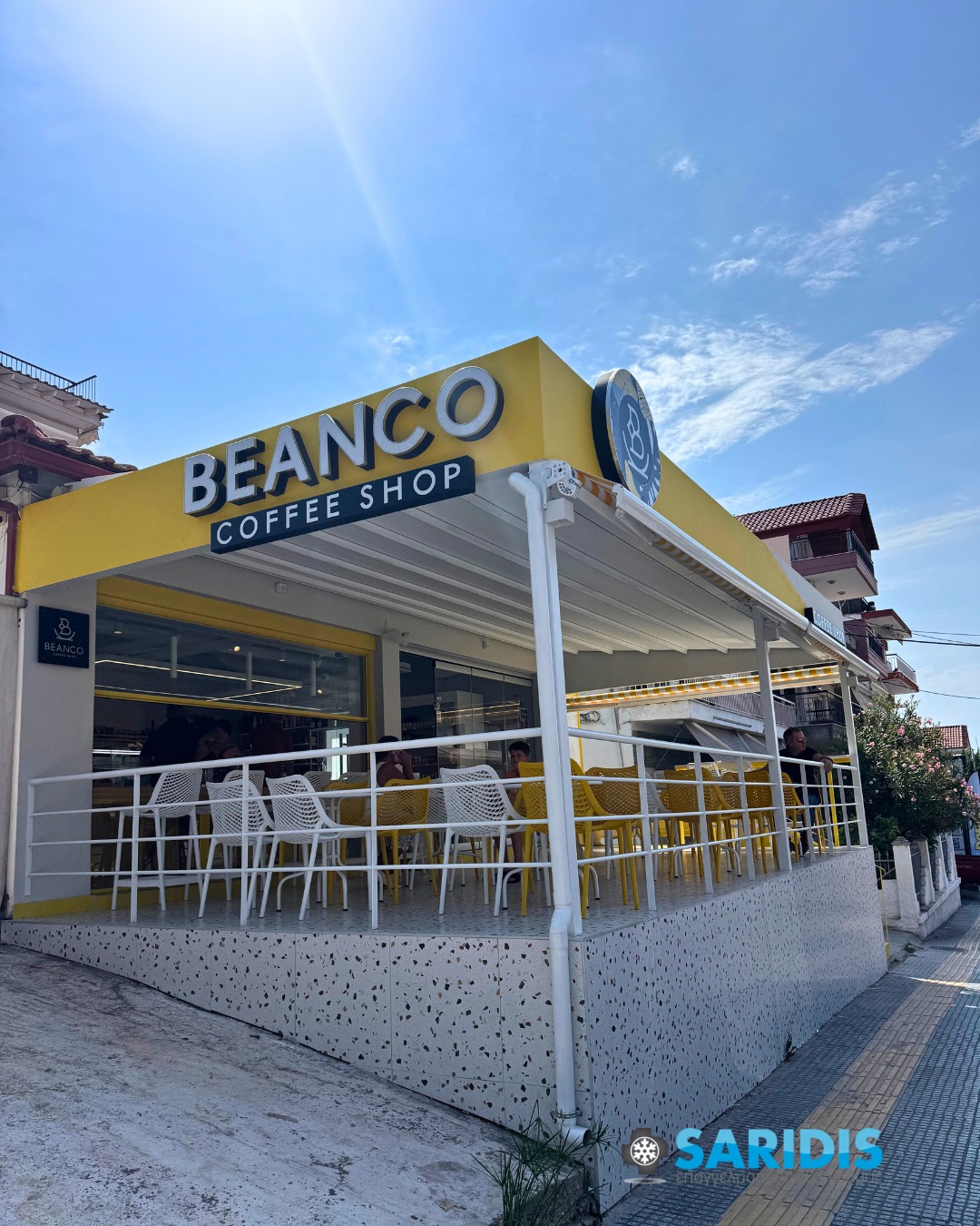 Beanco Coffee Shop – Καλλικράτεια Χαλκιδικής – εξοπλισμός SARIDIS