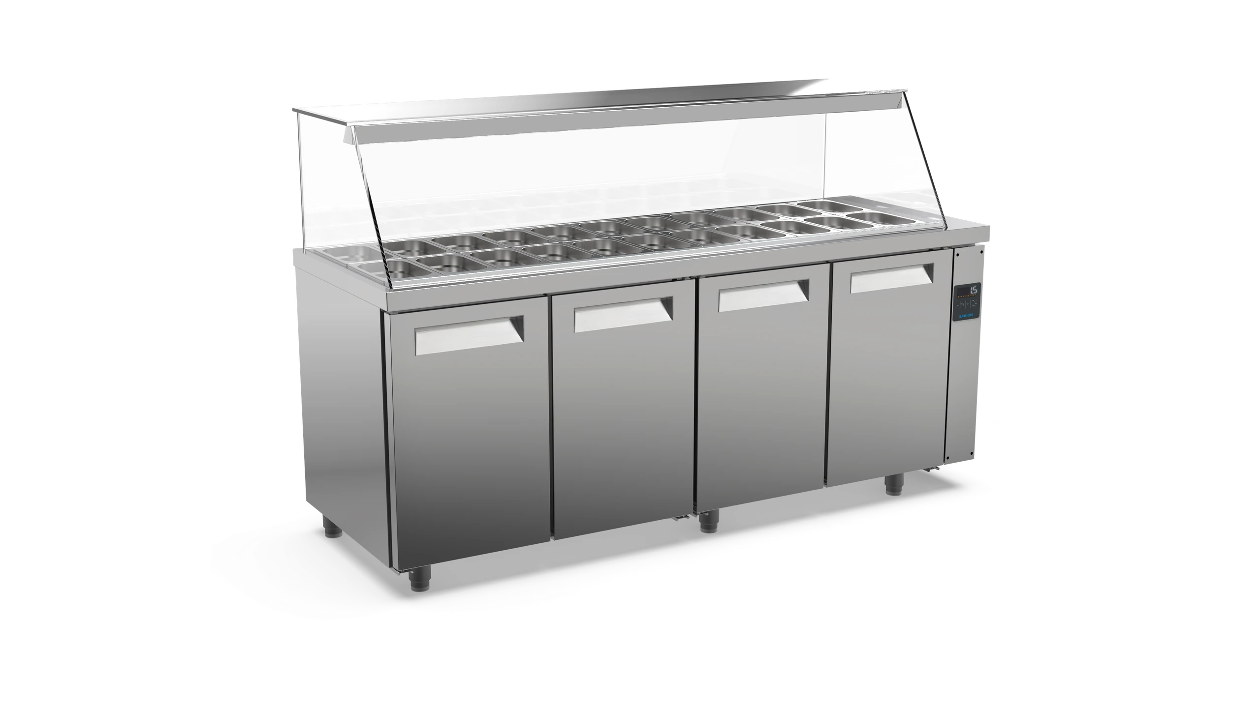 SARIDIS professional salad display fridge BS64 / BS74