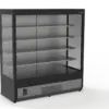 SARIDIS professional self service fridge SSM GLASS – black
