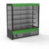SARIDIS professional self service fridge SSM GLASS – green