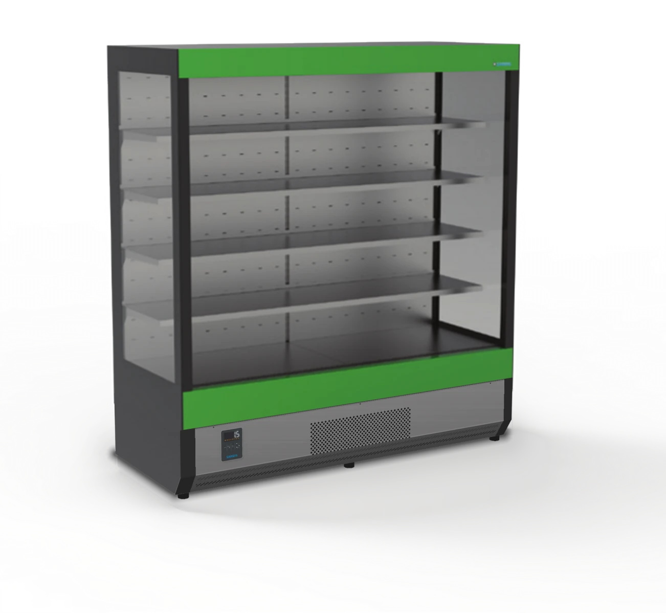 SARIDIS professional self service fridge SSM GLASS – green